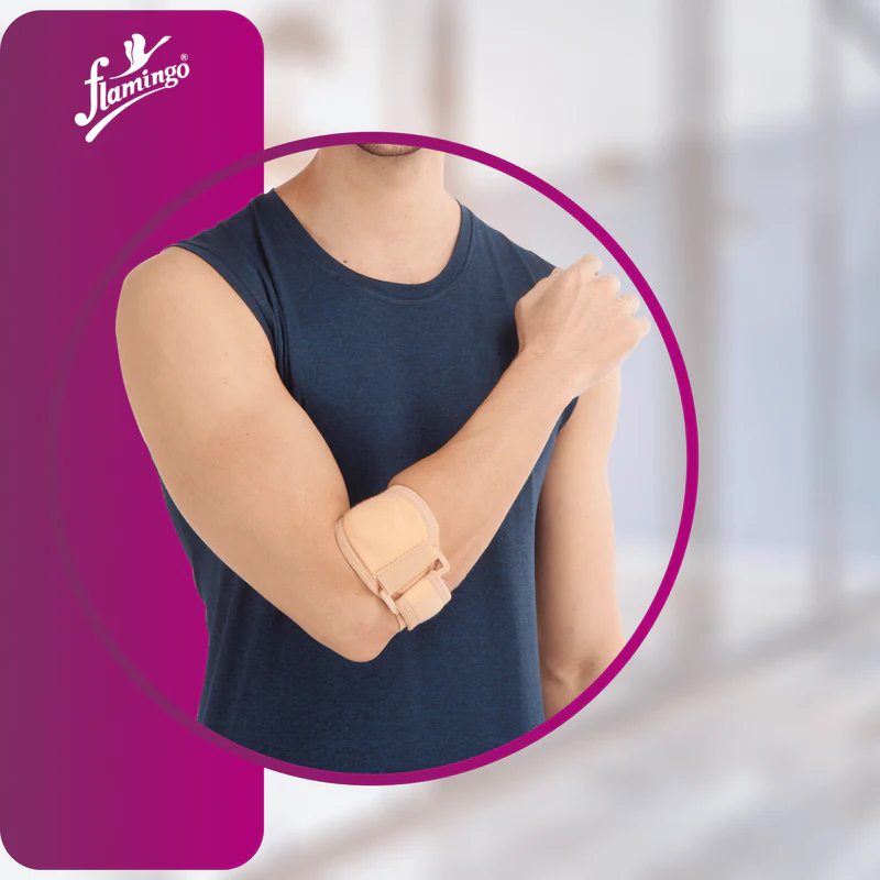 دعامة مرفق التنس (مع وسادة ضاغطة)