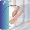 فواصل أصابع القدم المصنوعة من السيليكون الفاخر (زوج)