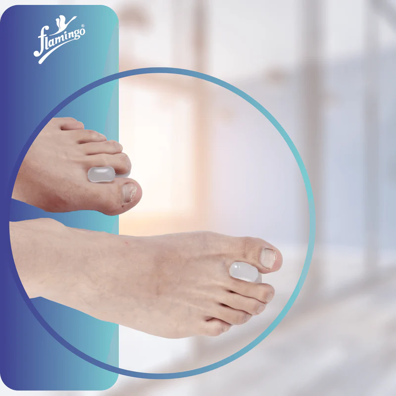 فواصل أصابع القدم المصنوعة من السيليكون الفاخر (زوج)